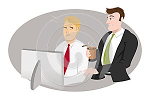 Office guy bothering