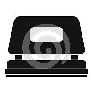 Office hole puncher icon, simple style