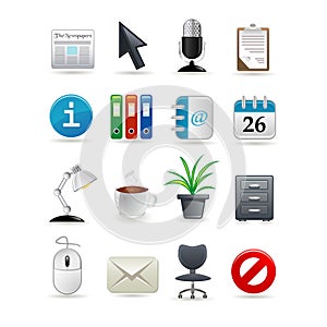 Office icon set