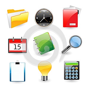 Office icon set