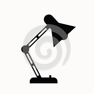Office lamp flat icon.