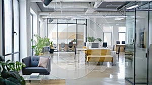 Office layout promoting high efficiency