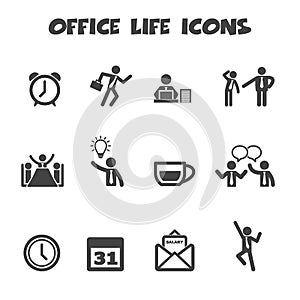 Office life icons