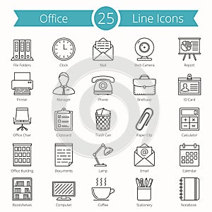 Office Line Icons