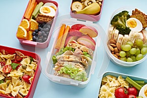 Office lunchbox with healthy meal