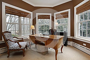 Office in luxury home