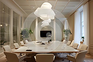 Office meeting room of Provencal Style Use a mix. AI Generated