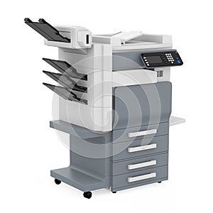 Office Multifunction Printer Isolated