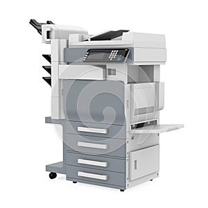 Office Multifunction Printer Isolated