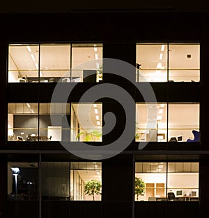 Office at night