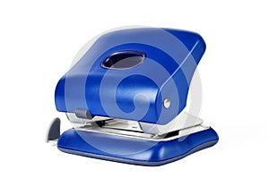 Office paper hole puncher isolated on white background