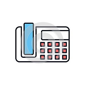 Office Phone related vector icon