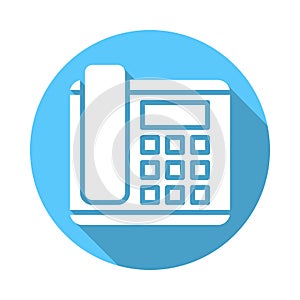 Office phone, telephone flat icon