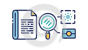 Office Printer Document Output, Printing Technology, vector design Generative AI