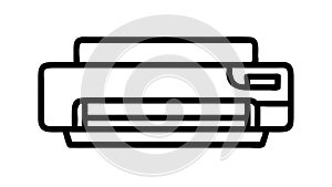 Office Printer Scanner Device for Printing and Documentation, vector design Generative AI