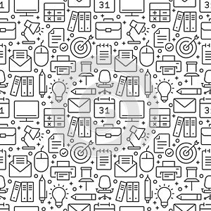 Office related seamless pattern