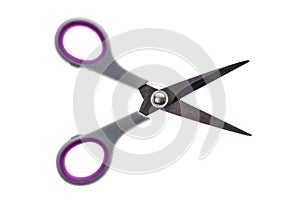 Office or sewing scissors utensil isolated on white background.