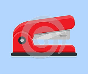 Office stapler flat design illustration
