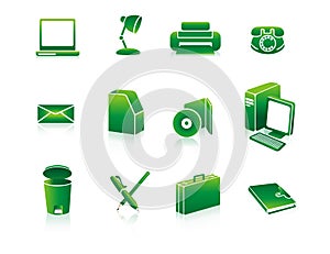 Office stationery icons