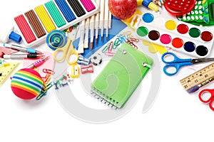 Office and student accessories. Back to school.