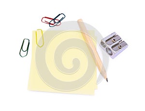 Office supplies isolated