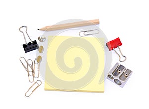 Office supplies isolated