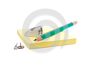 Office supplies isolated