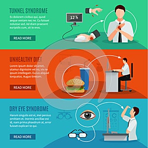 Office Syndrome Horizontal Banners