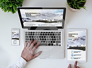 office tabletop cool responsive design website