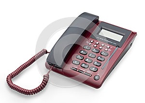 Office telephone isolated