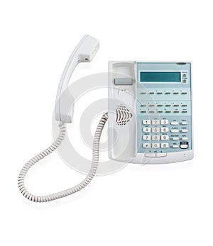 Office telephone isolated