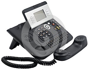 Office telephone set, 6 soft keys, off-hook