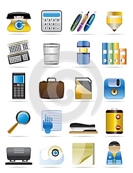 Office tools vector icon set 3