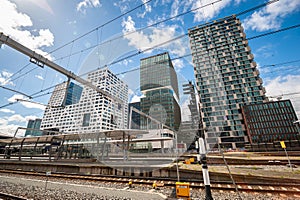 Office towers in the center of Utrecht