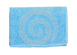 Office universal microfibre cleaning cloth isolated on a white