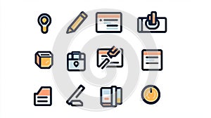 Colorful UI Icons Set