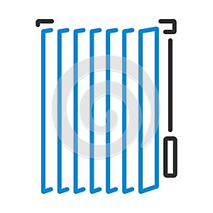 Office Vertical Blinds Icon
