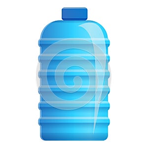 Office water bottle icon, cartoon style