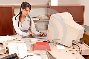 Office woman at office photo