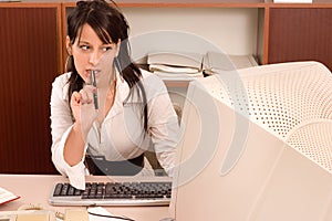 Office woman at office photo