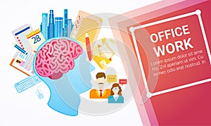 Office Work Business Company Process Banner