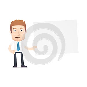 Office worker in various poses