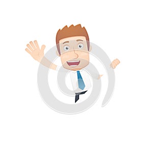 Office worker in various poses