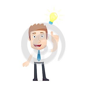 Office worker in various poses