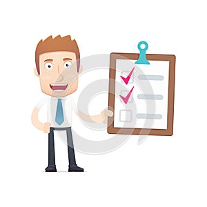 Office worker in various poses