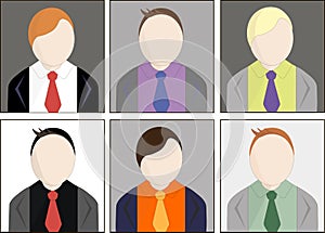 Office workers avatar vector illustration