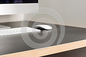 Office Workstation with View of a Desktop Computer