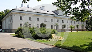 Officer Cadet Corps building at Lazienki Krolewskie Park, Warsaw, Poland