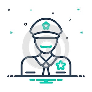Mix icon for Officer, commissary and bureaucrat