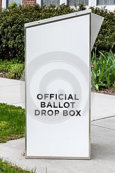 official ballot drop box outdoors